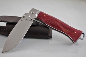 Нож "Боцман" х12мф. Рукоять карельская береза(красная).