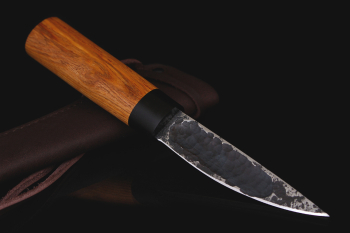 Якутский нож малый "быhычча" Клинок х12мф. Рукоять эбонит, дуб.