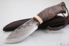 Нож "Грибник" Клинок 9хс. Рукоять рог, карельская береза.